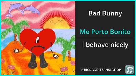 me.porto bonito lyrics english|Bad Bunny